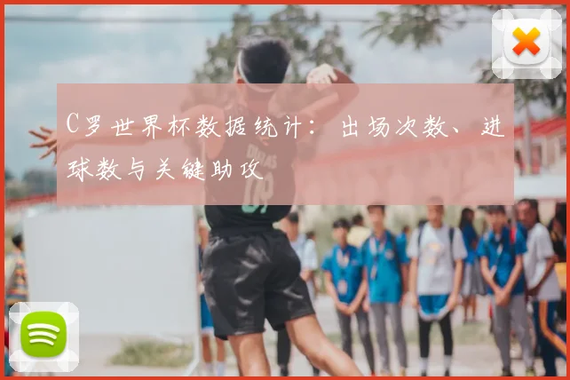 C罗世界杯数据统计：出场次数、进球数与关键助攻